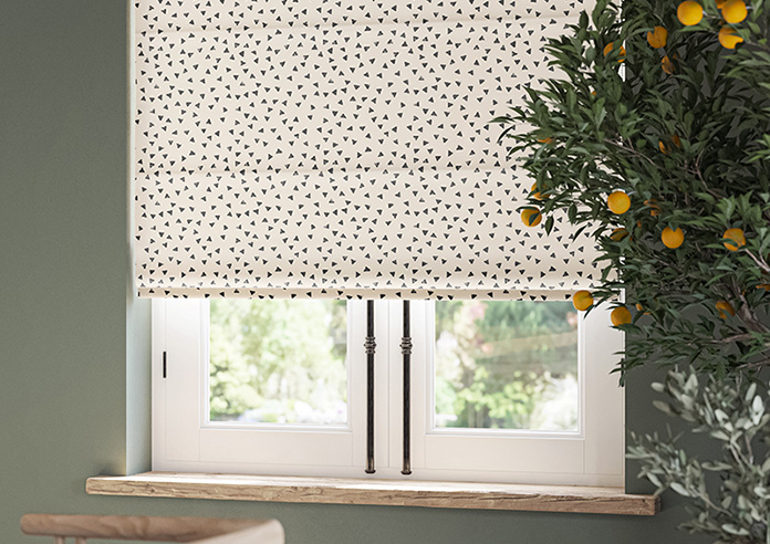 Confetti, Cornsilk - Motorised Roman Blind - Image 5